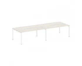 Переговорный стол (2 столешницы) на П-образном м/к 3600x1235x750 Metal System Quattro 5x5 images
