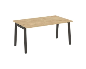 Стол переговорный (1 столешница), опоры - массив дерева 158x98x75 Оникс Вуд / Onix Wood images