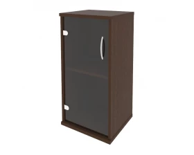 Шкаф низкий узкий левый 1 низкая дверь стекло Riva images