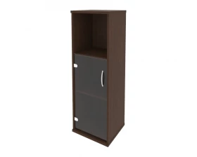 Шкаф средний узкий левый 1 низкая дверь стекло Riva images