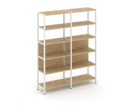 Двухсекционный стеллаж пятиярусный 1590х400х1980 Shelf System images