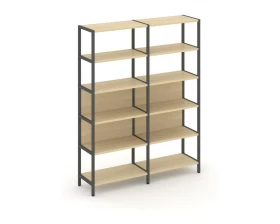 Двухсекционный стеллаж пятиярусный 1590х400х1980 Shelf System images