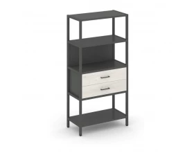 Односекционный стеллаж четырехярусный с ящиками 810х400х1613 Shelf System images