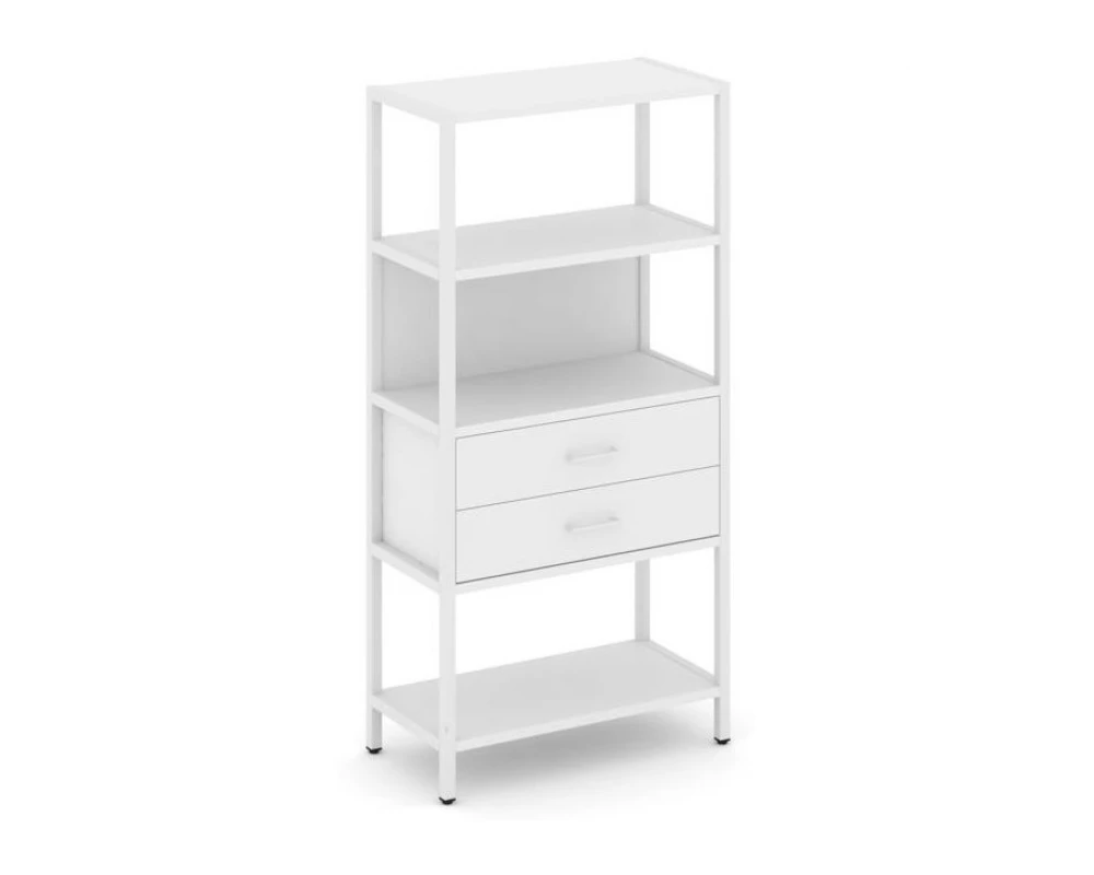 Односекционный стеллаж четырехярусный с ящиками 810х400х1613 Shelf System