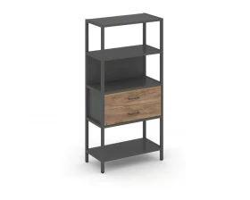 Односекционный стеллаж четырехярусный с ящиками 810х400х1613 Shelf System images