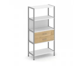 Односекционный стеллаж четырехярусный с ящиками 810х400х1613 Shelf System images