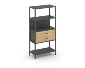 Односекционный стеллаж четырехярусный с ящиками 810х400х1613 Shelf System images