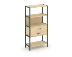 Односекционный стеллаж четырехярусный с ящиками 810х400х1613 Shelf System images