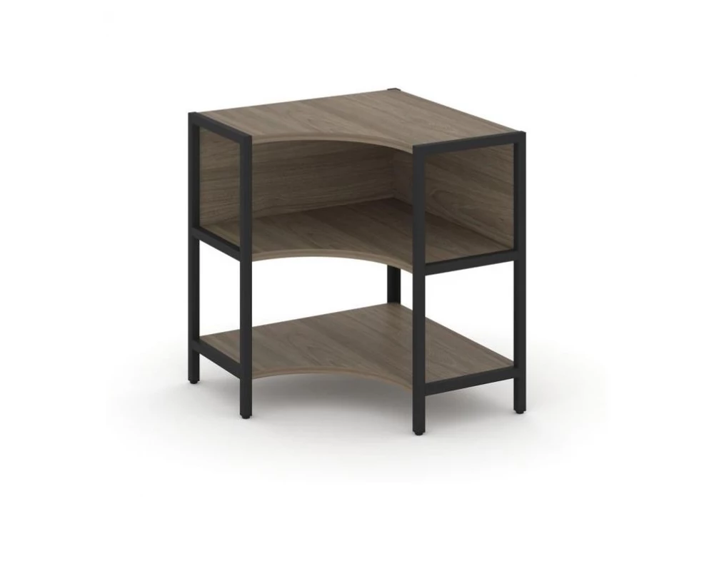 Односекционный угловой стеллаж двухярусный 810х810х879 Shelf System