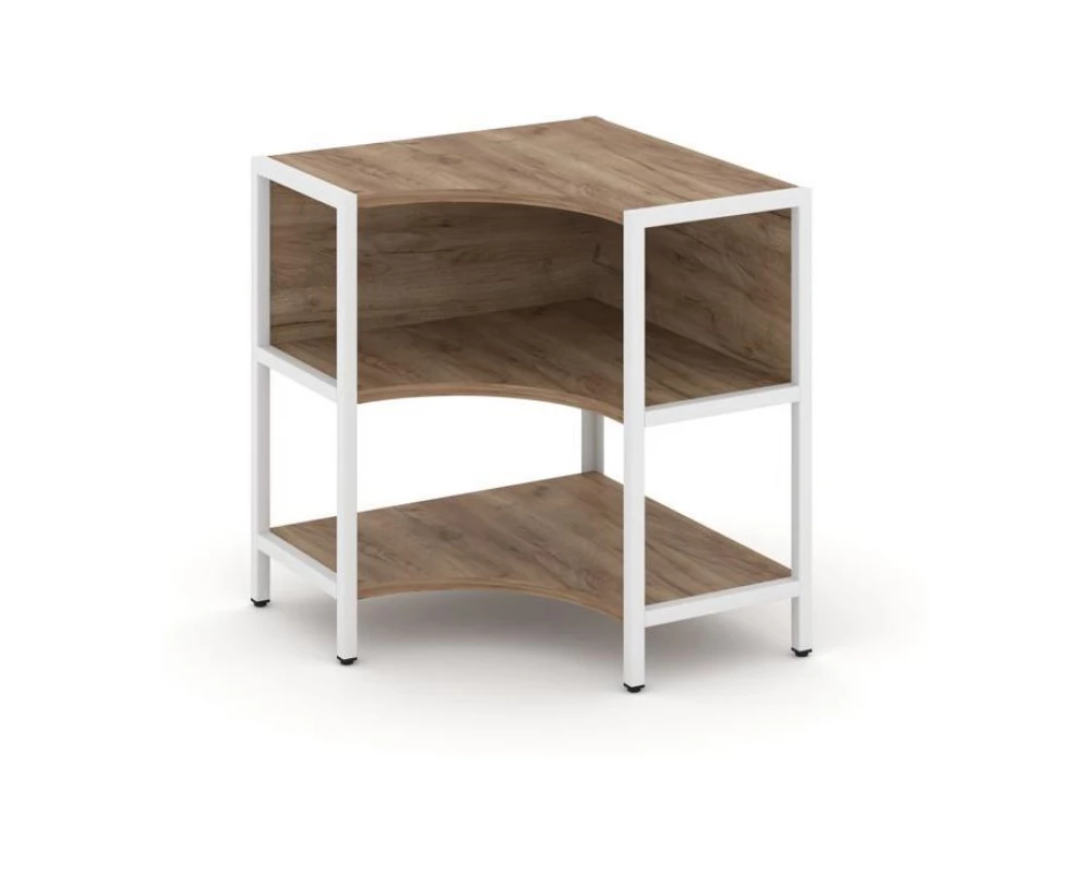 Односекционный угловой стеллаж двухярусный 810х810х879 Shelf System