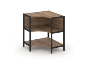 Односекционный угловой стеллаж двухярусный 810х810х879 Shelf System images