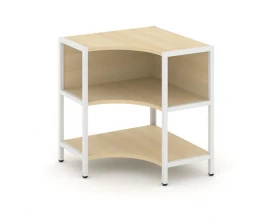 Односекционный угловой стеллаж двухярусный 810х810х879 Shelf System images