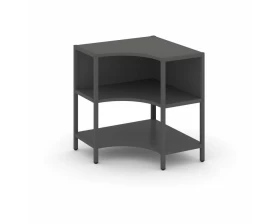 Односекционный угловой стеллаж двухярусный 810х810х879 Shelf System images