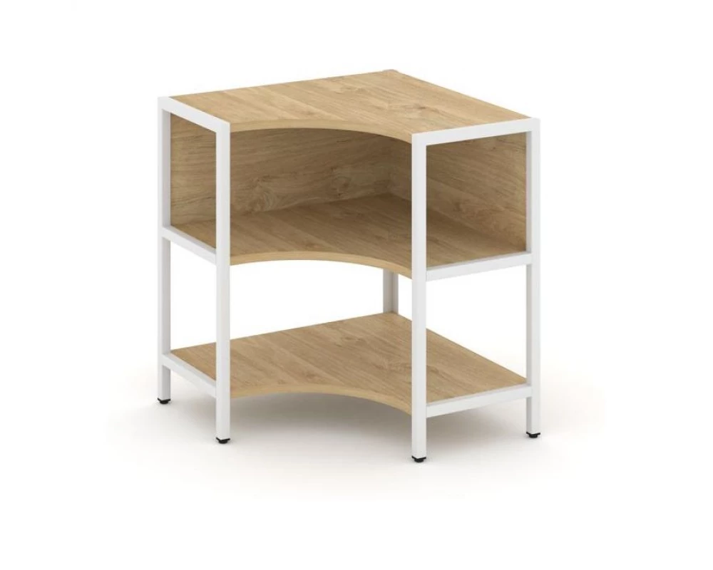 Односекционный угловой стеллаж двухярусный 810х810х879 Shelf System