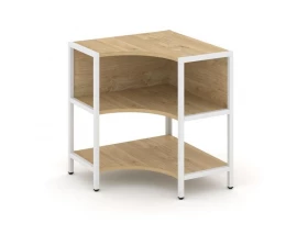 Односекционный угловой стеллаж двухярусный 810х810х879 Shelf System images