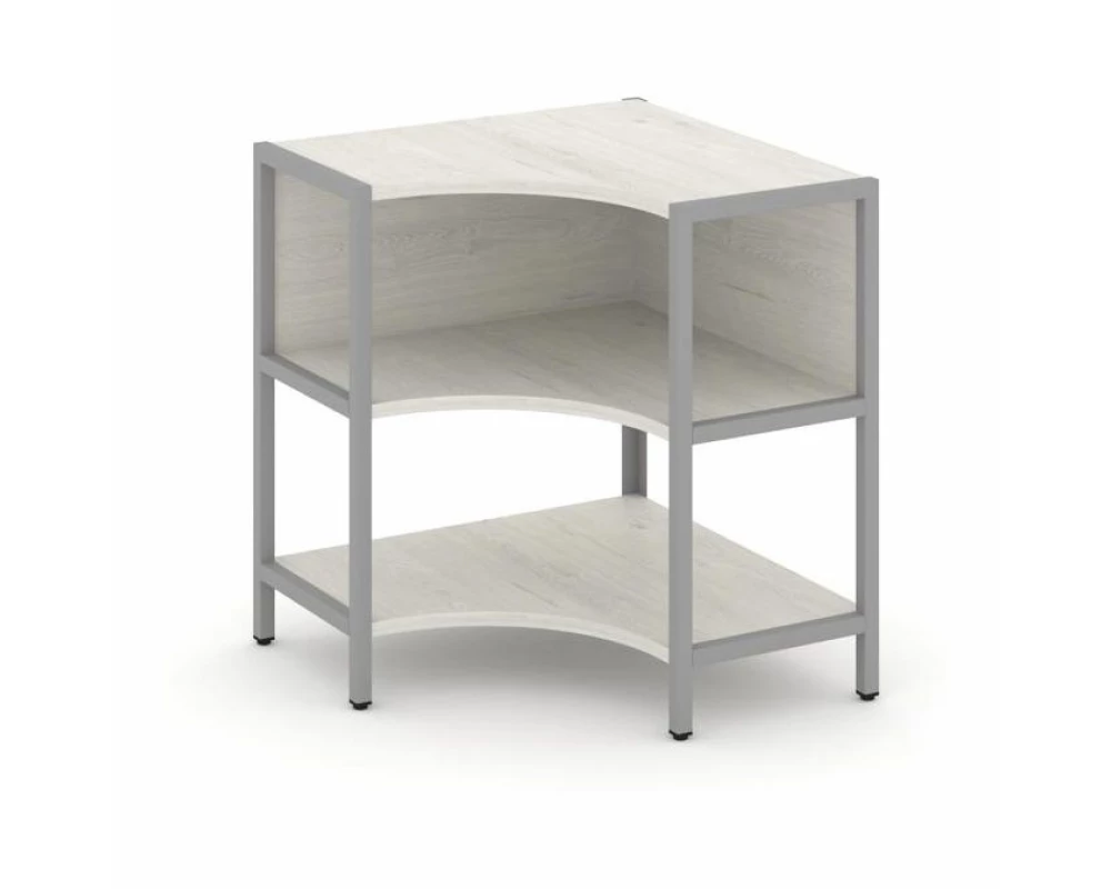 Односекционный угловой стеллаж двухярусный 810х810х879 Shelf System