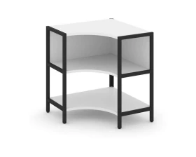 Односекционный угловой стеллаж двухярусный 810х810х879 Shelf System images