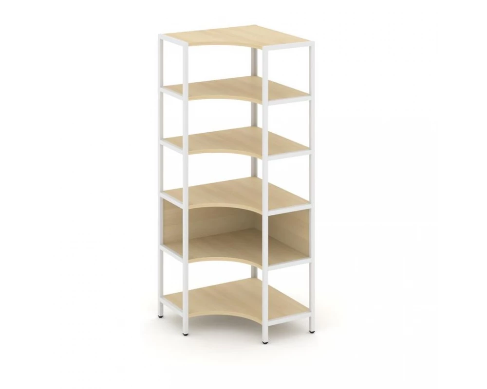 Односекционный угловой стеллаж пятиярусный 810х810х1980 Shelf System