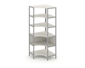 Односекционный угловой стеллаж пятиярусный 810х810х1980 Shelf System images