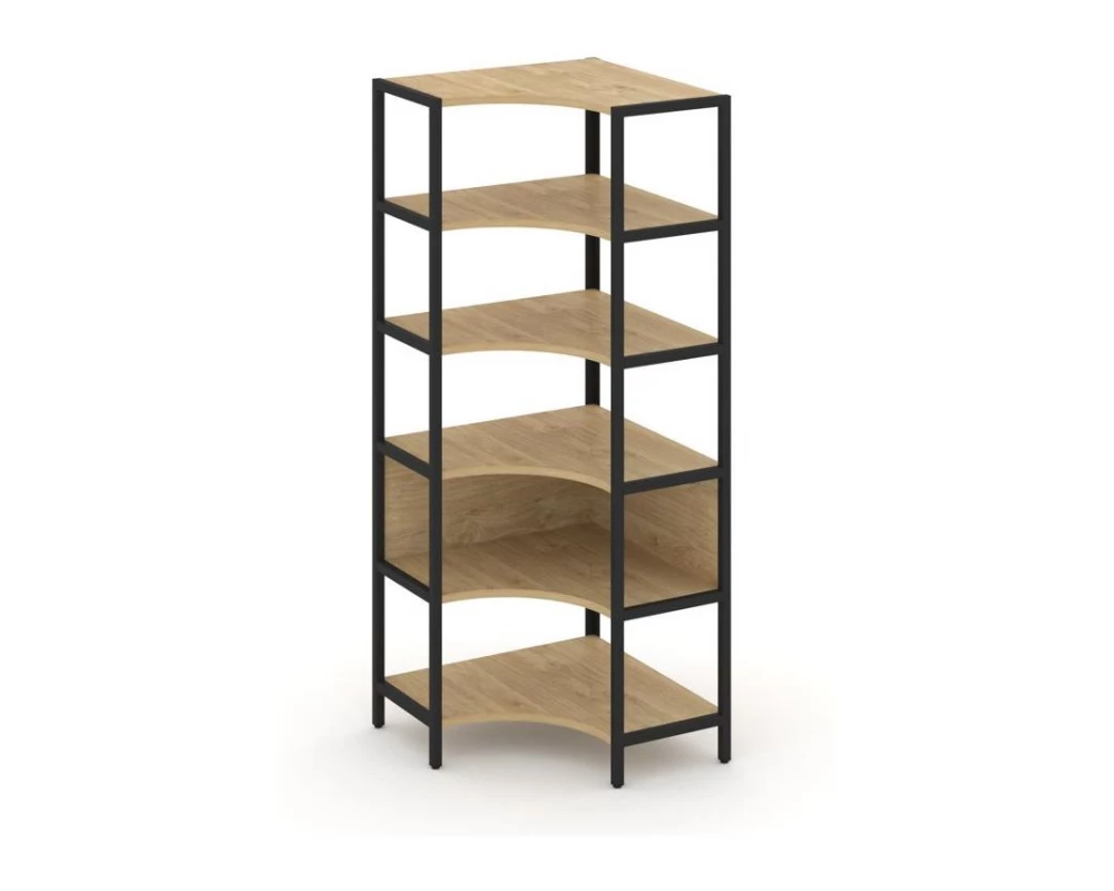 Односекционный угловой стеллаж пятиярусный 810х810х1980 Shelf System