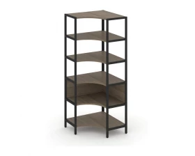 Односекционный угловой стеллаж пятиярусный 810х810х1980 Shelf System images