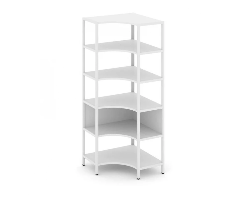 Односекционный угловой стеллаж пятиярусный 810х810х1980 Shelf System