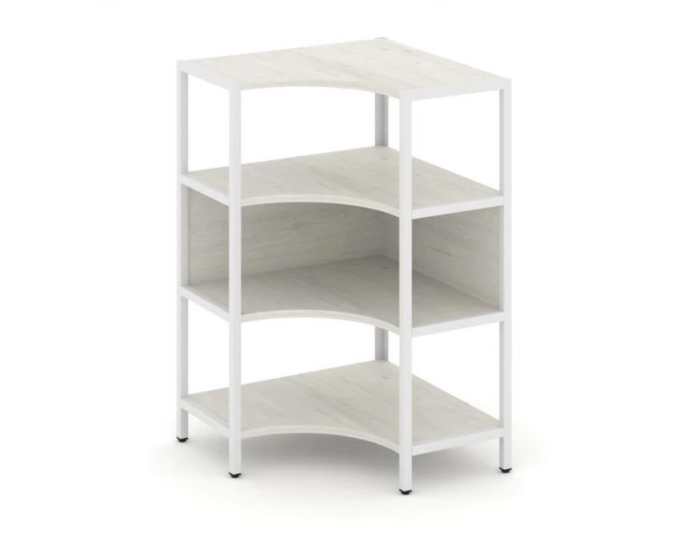 Односекционный угловой стеллаж трехярусный 810х810х1246 Shelf System