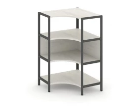 Односекционный угловой стеллаж трехярусный 810х810х1246 Shelf System images