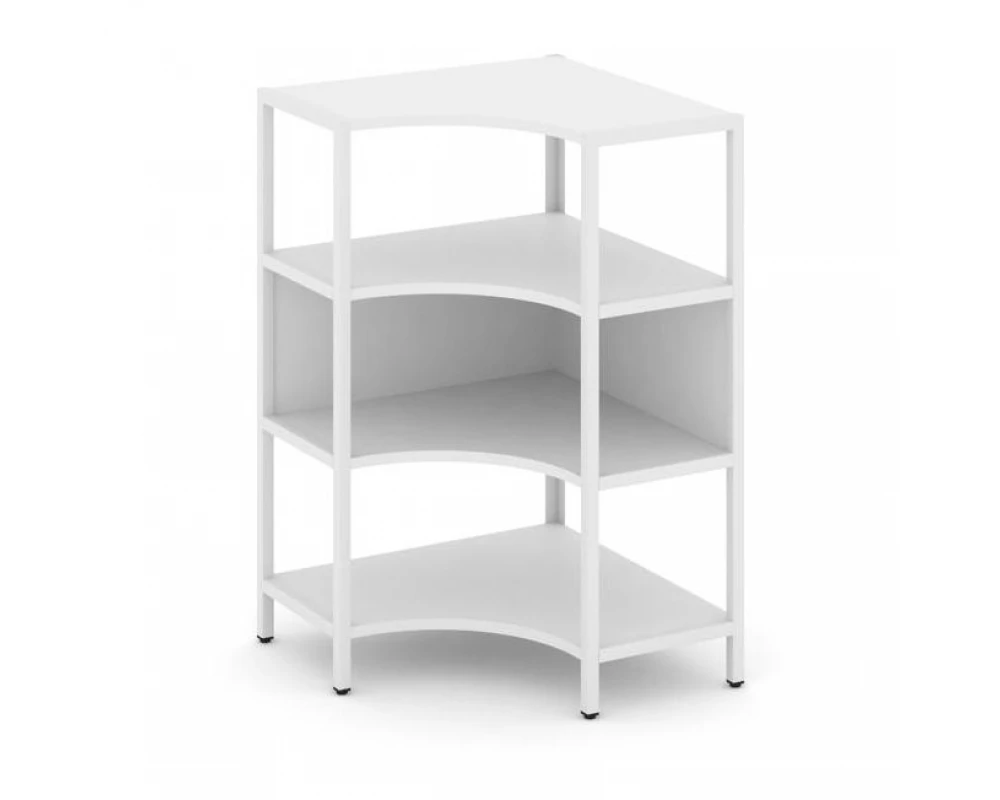 Односекционный угловой стеллаж трехярусный 810х810х1246 Shelf System