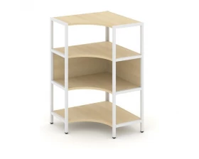Односекционный угловой стеллаж трехярусный 810х810х1246 Shelf System images
