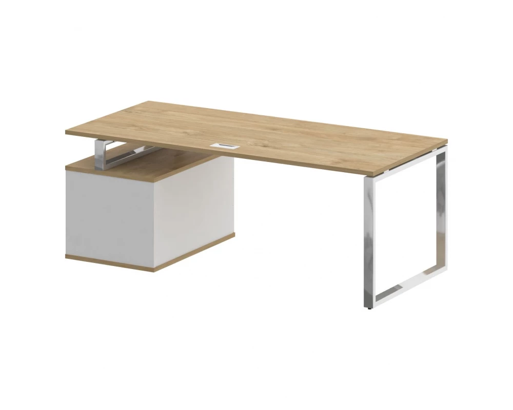 Стол для руководителя с опорной тумбой , правый 200 Shift