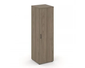 Гардероб узкий глубокий с полкой и штангой-трубой овальной 600x600x1982 зад. стенка HDF Style Project images