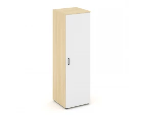 Гардероб узкий глубокий с полкой и штангой-трубой овальной 600x600x1982 зад. стенка HDF Style Project images