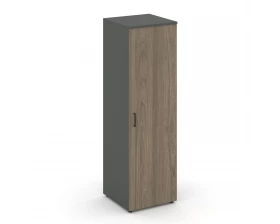 Гардероб узкий глубокий с полкой и штангой-трубой овальной 600x600x1982 зад. стенка HDF Style Project images