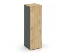 Гардероб узкий глубокий с полкой и штангой-трубой овальной 600x600x1982 зад. стенка HDF Style Project images