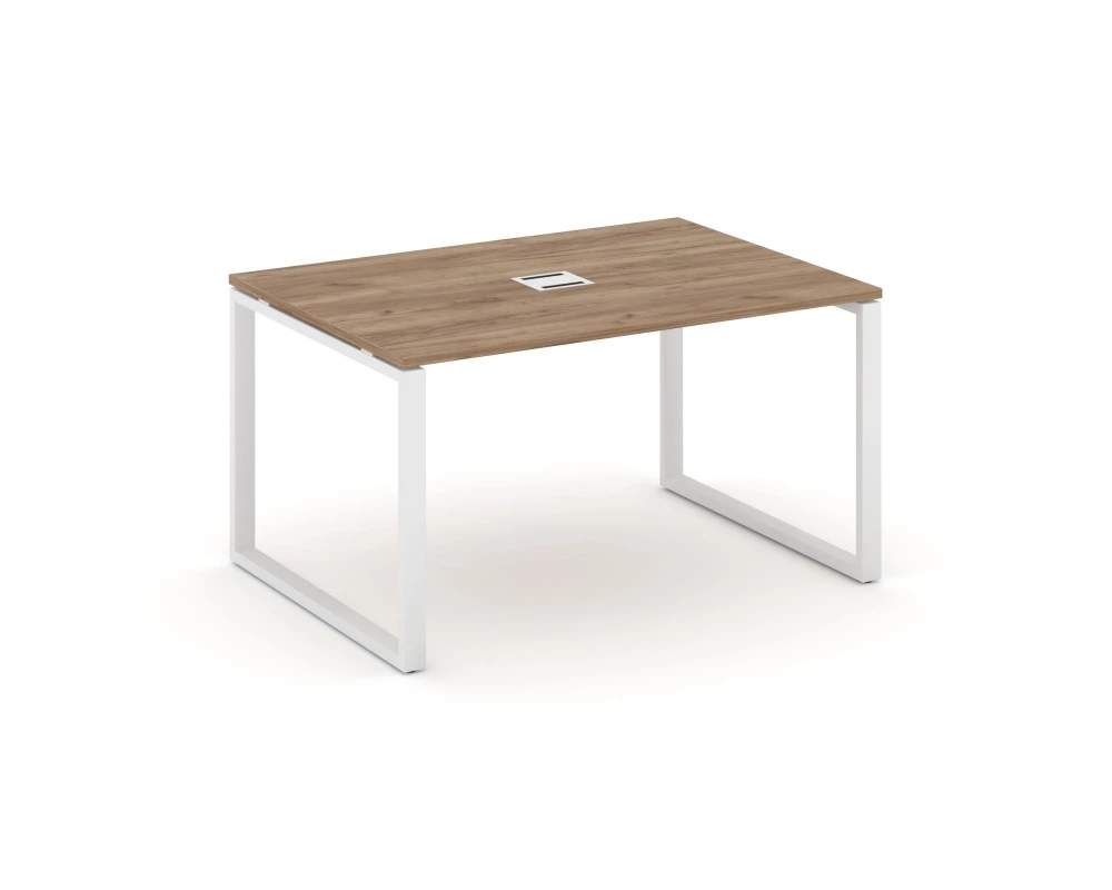 Стол переговорный на О-образном каркасе 60 мм с лючком 1180x980x750 Style Project