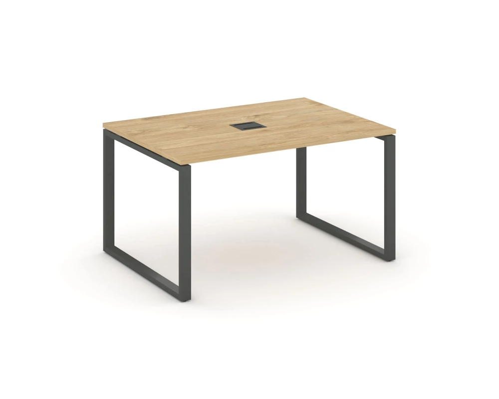 Стол переговорный на О-образном каркасе 60 мм с лючком 1180x980x750 Style Project