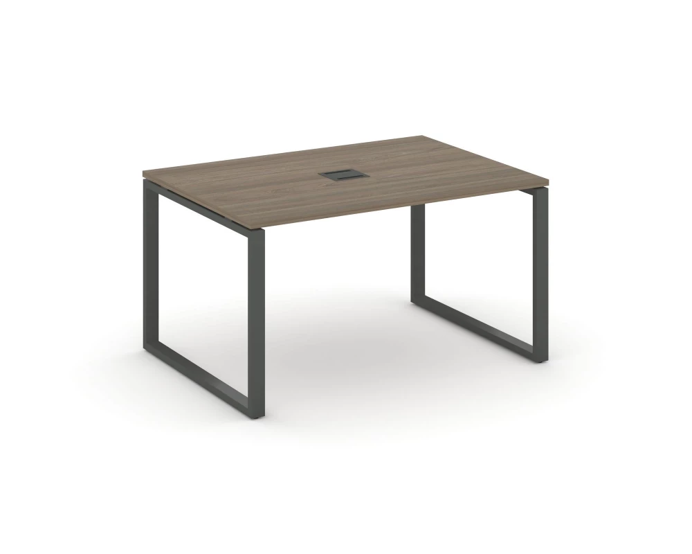 Стол переговорный на О-образном каркасе 60 мм с лючком 1180x980x750 Style Project