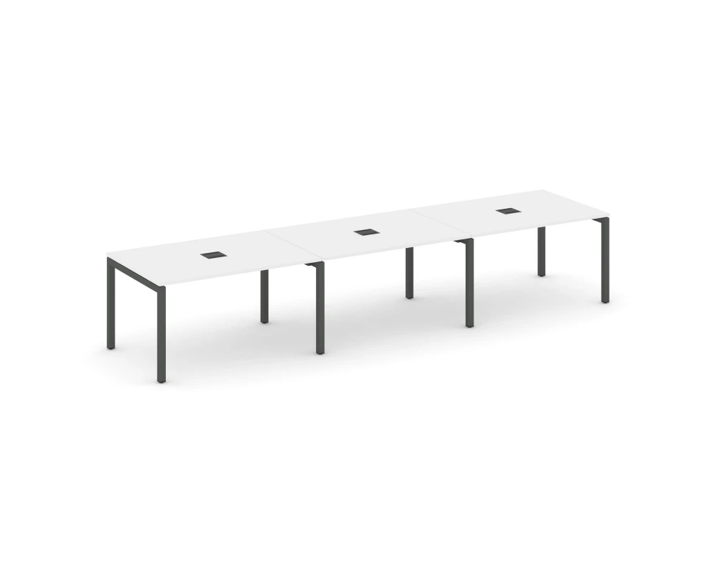 Стол переговорный на П-образном каркасе 50 мм с лючком 4410x980x750 Style Project