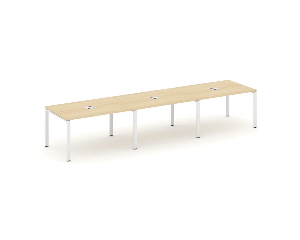 Стол переговорный на П-образном каркасе 60 мм с лючком 4410x980x750 Style Project