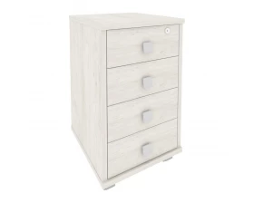 Тумба подкатная 4 ящика с замком Style System images