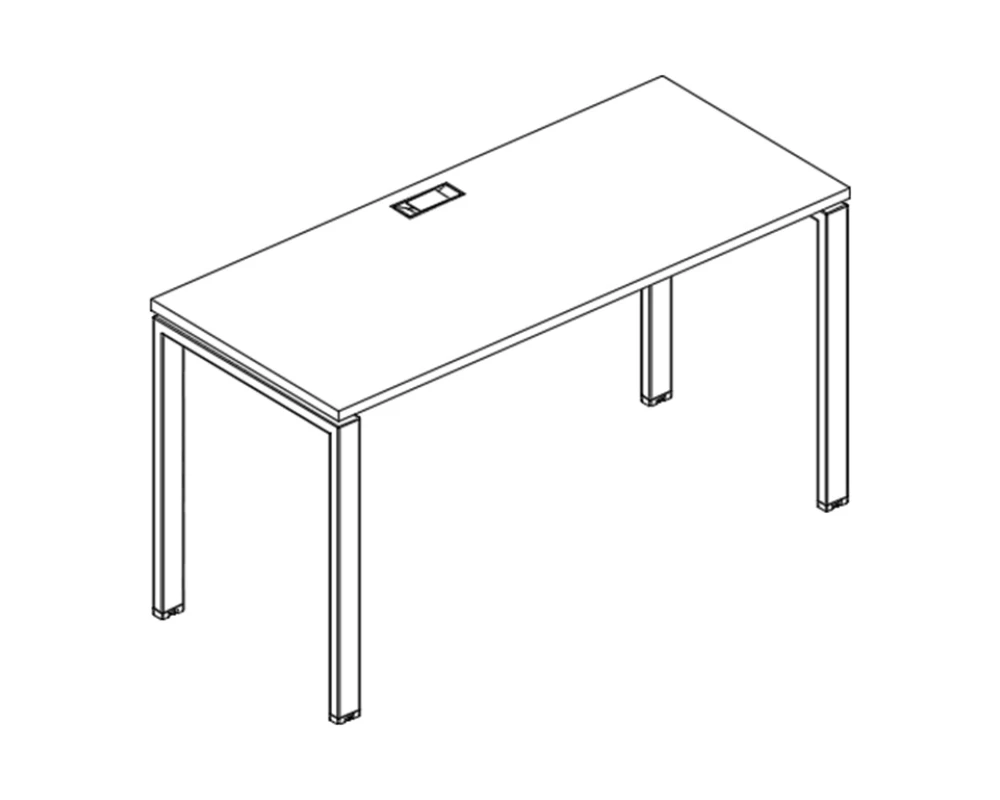 Стол письменный на металлокаркасе UNO 140x60x75 A4.PRO