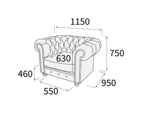 Кресло Альфа Честер images