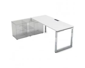 Стол рабочий, прямолинейный три опоры, левый (1400*700*750) НСТЛ-О.979 Gloss Line images