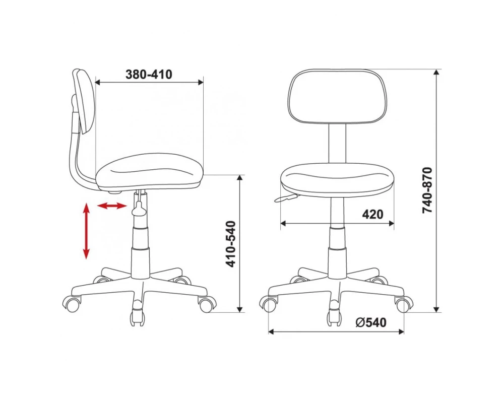 Кресло Бюрократ CH-W201NX/PS