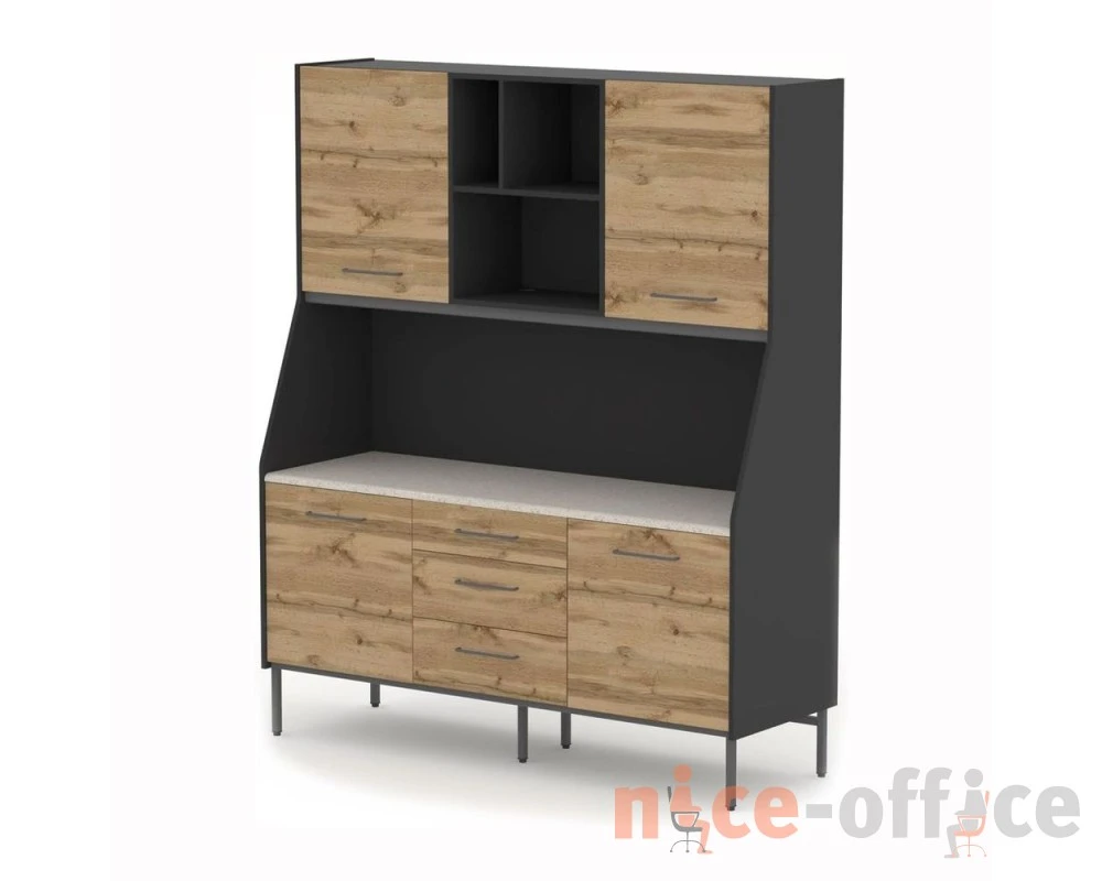 Мини-кухня офисная с модулем под мойку 183,6х60х219,3 Accord