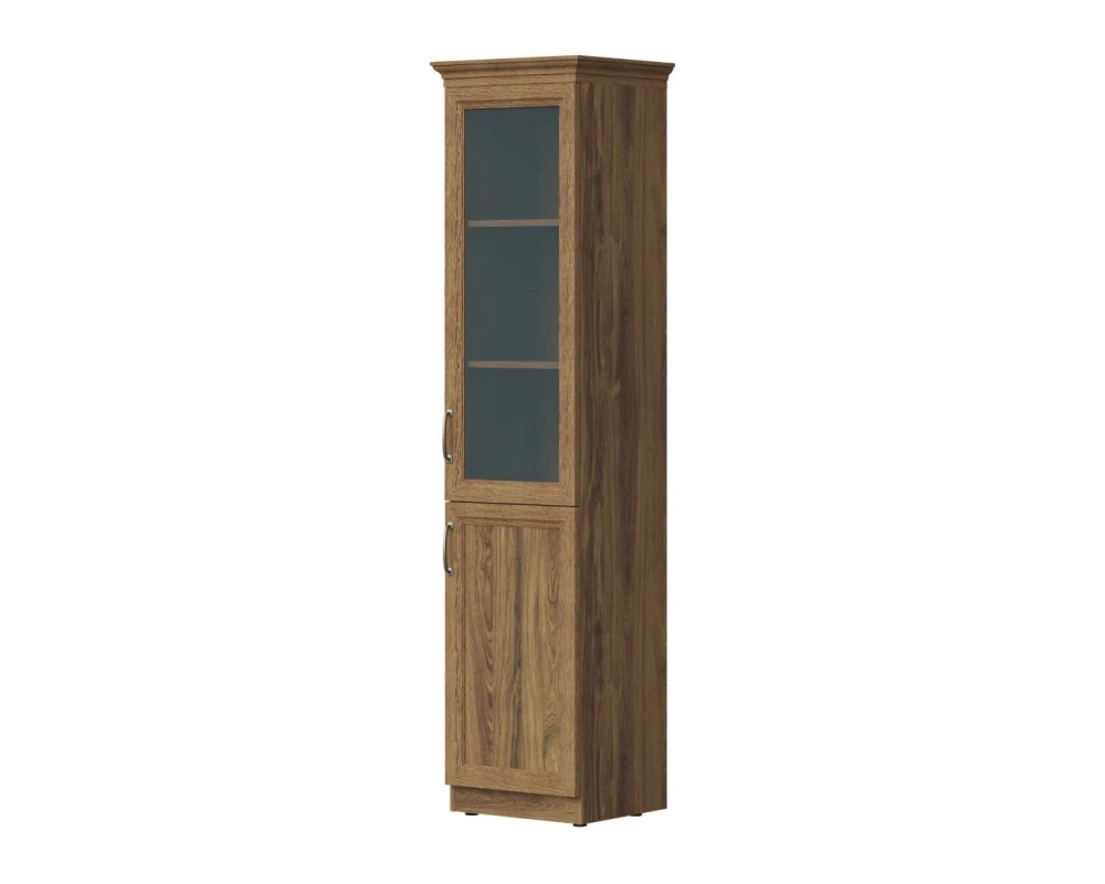 Шкаф-комби узкий, правый 45,1х40х207,6 London New Графит/Дуб чарльстон
