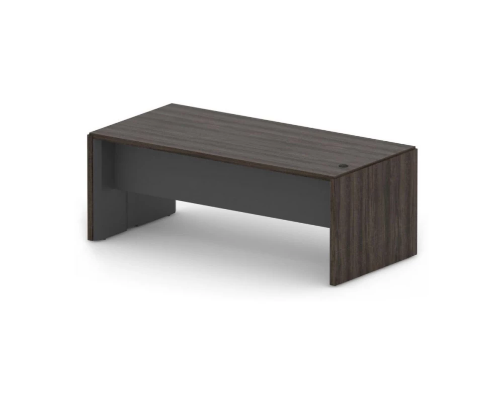Стол руководителя левый new 200х96х75,3 Vegas (df) Дуб монтенегро/Черный