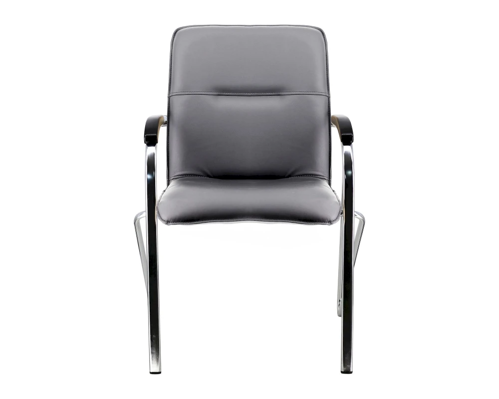 Кресло Everprof Samba Wood CF Экокожа, Черный