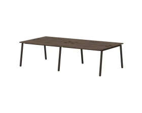 Бенч-система на 4 рабочих места 2800х1432х750 Лавана Стил / Lavana Steel images